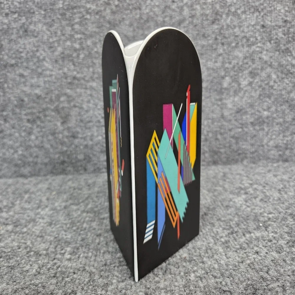 Rosenthal Vase Marcello Morandini Alphabet Black 1980 